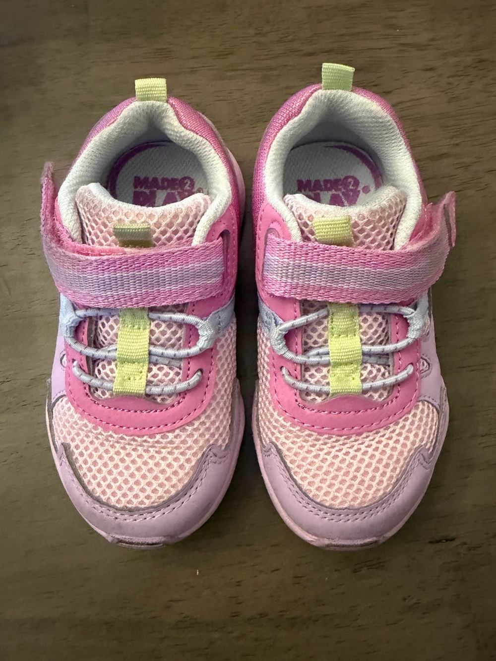 Kids Pink Stride Rite Athletic Sneakers